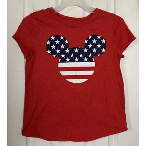 🩵🩵Disney Girls Mickey T-shirt, American Flag Print, XL🩵🩵